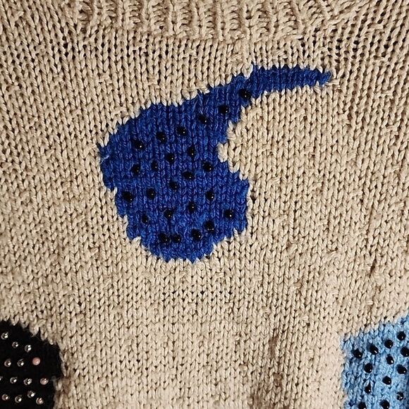 Quality Made Vintage Hand Knitted By Oma Sweater - Picture 2 of 9